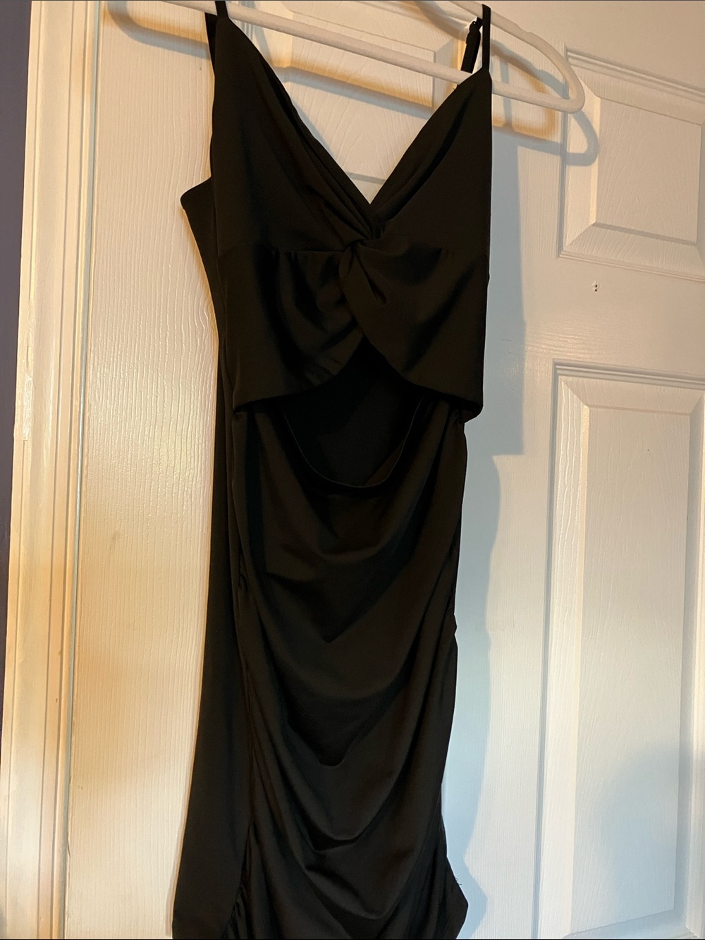 Shein Mini Black Dress Open Mid Section  S